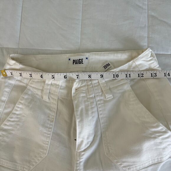 Paige Mayslie Jogger Pants White Women's Size 24 - Picture 4 of 9
